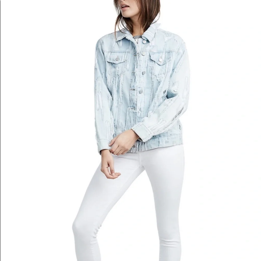 True Religion | Distress Denim Jacket - Picture 3 of 8